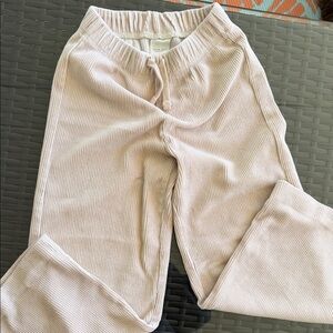 Zara Kids Corduroy Joggers in Light Mauve